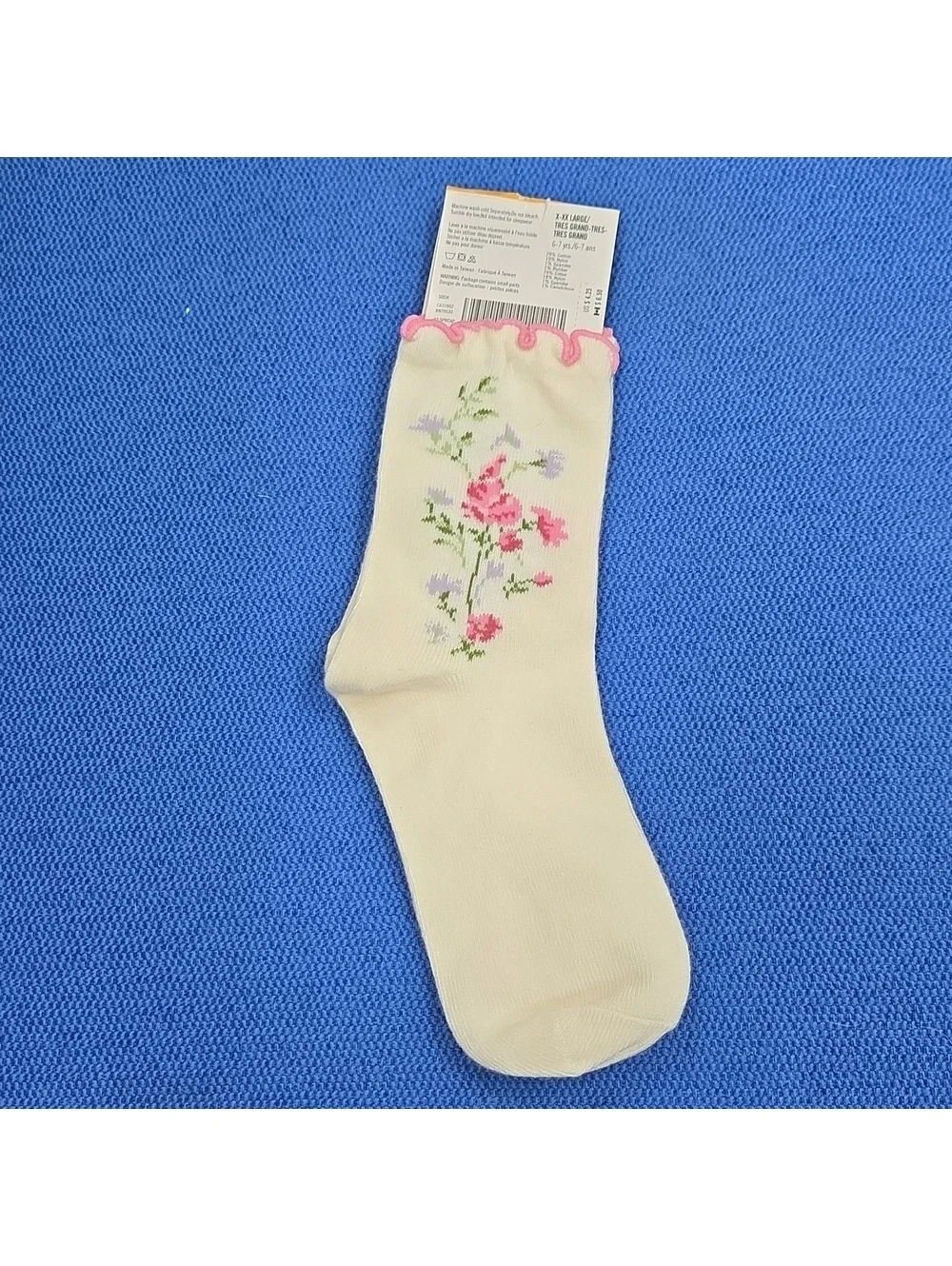 Vintage Y2K NWT gymboree Floral socks Size 6-7